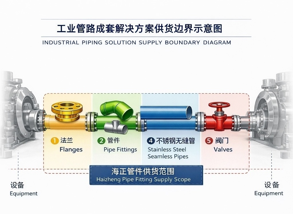 工业管路成套解决方案供货边界示意图